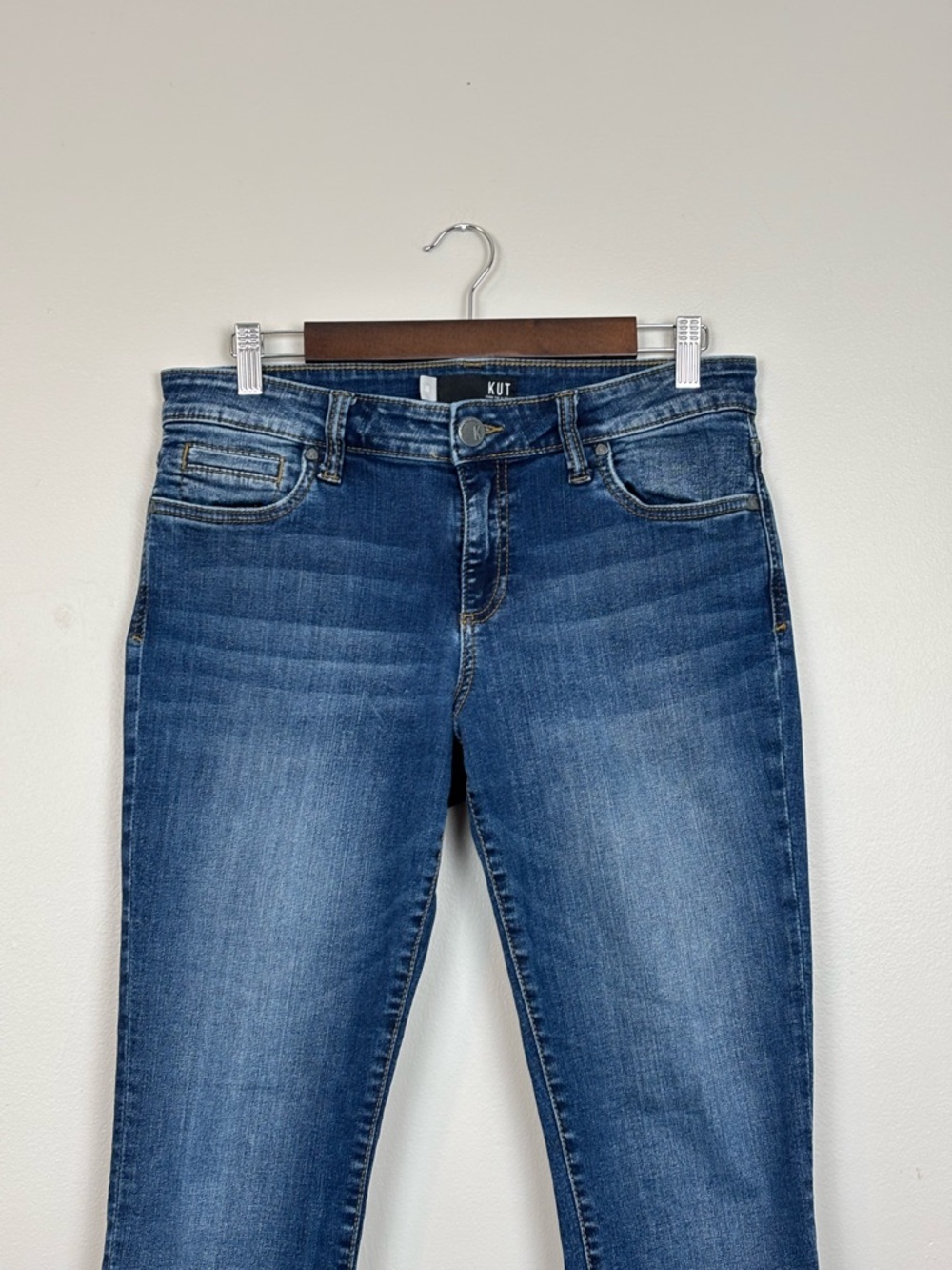 Kut From‎ The Kloth Jeans Womens 10 Blue Toothpick Skinny Mid Rise Stretch Denim - Picture 2 of 10